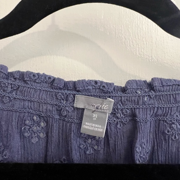 Aerie Blue Eyelet Top - Picture 2 of 3